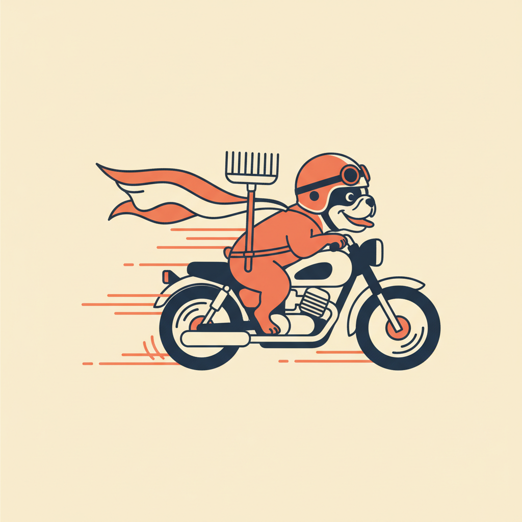 MotoPoopers rider on the weekly route